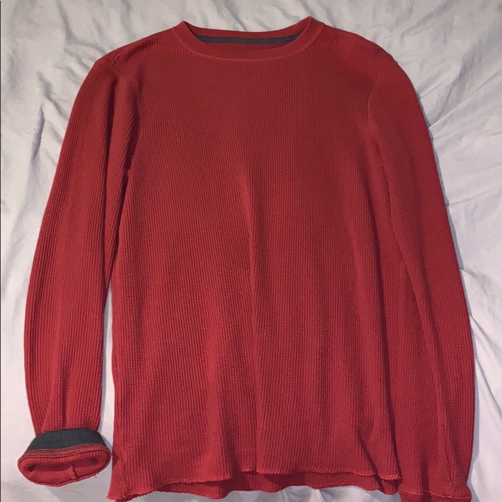 Red long sleeve top!